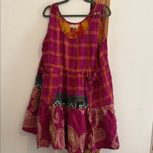 Vibrant Plaid Mini Dress